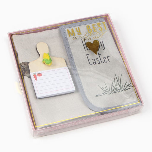Набор подарочный Happy Easter полотенце 40х73см, прихватка 19х19см, магнит 11х7см - Этель фото 18