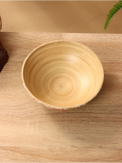 Миска, 15×15×5.5 см, бамбук