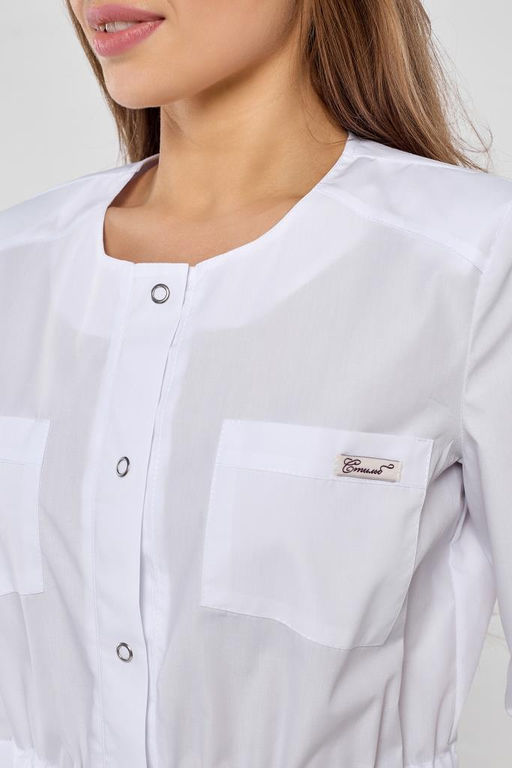 Халат женский 184 ТС. Цвет: белый - Стильб фото 6