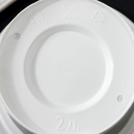 Цена за 2 шт. Горшок для цветов с поддоном «Альтернатива. Эконом», 2 л, пластиковый, белый