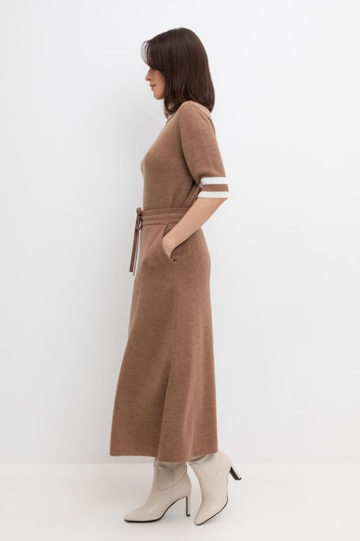 ЕВ 737/ш/какао юбка жен