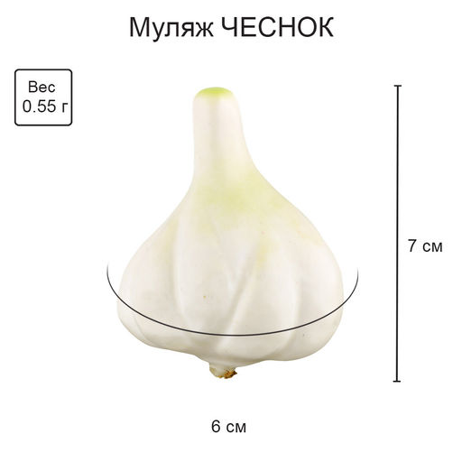 Blumentag MDL-01 Муляж 6 х 1 шт. 17 чеснок 7 х 6 см  фото 3