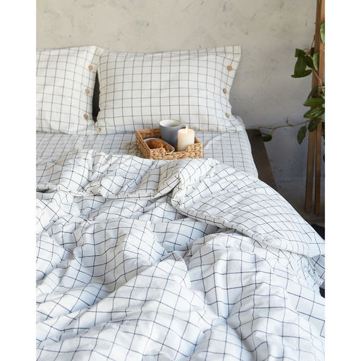 Постельное бельё Этель Клетка 1.5 сп, размер 155х210 см, 160х240 см, 50х70 см-2шт  фото 10