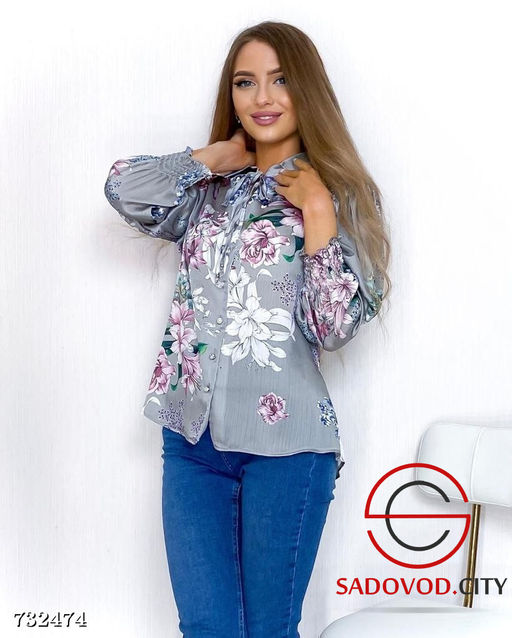 Блузка с цветочным принтом - Bruno фото 7