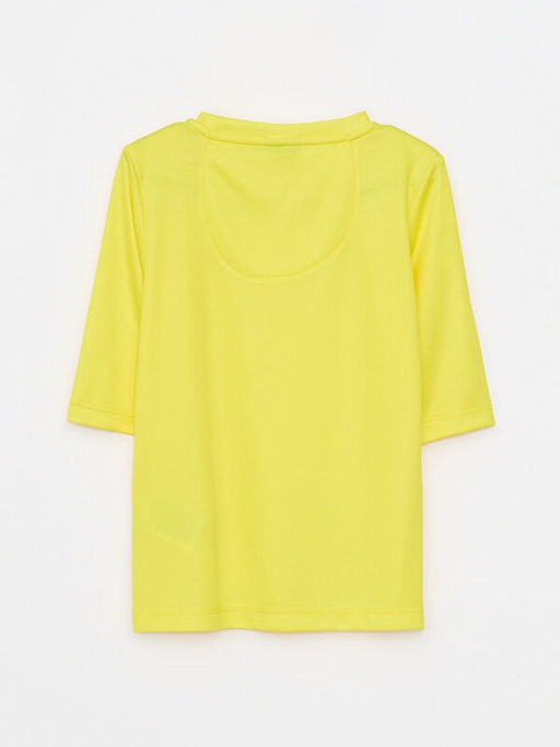 Bisiklet Yaka Basic K?sa Kollu Erkek ?ocuk Y?zme Giyim ?st - Waikiki фото 2