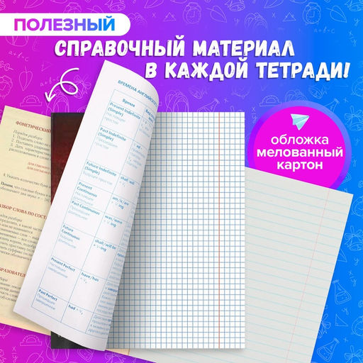 Набор предметных тетрадей 48 листов Calligrata Футбол, 10 предметов  фото 2