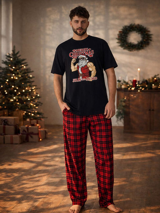 Комплект домашний мужской новогодний
