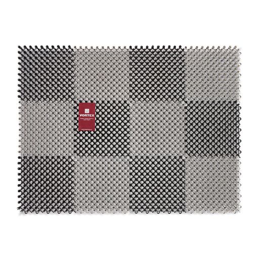 Коврик ТРАВКА 42*56см, черно-серый