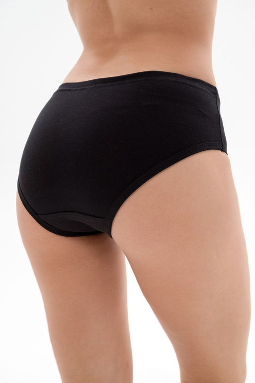 Трусы женские из кулирки с лайкрой черный - Амадэль фото 2