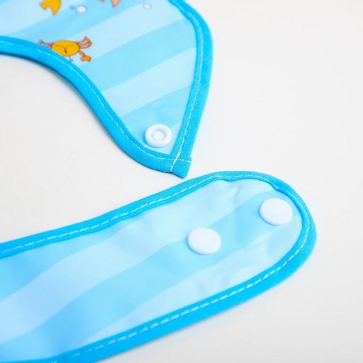 Нагрудник для кормления Батискаф непромокаемый на кнопке, с супер-карманом - Крошка я фото 6