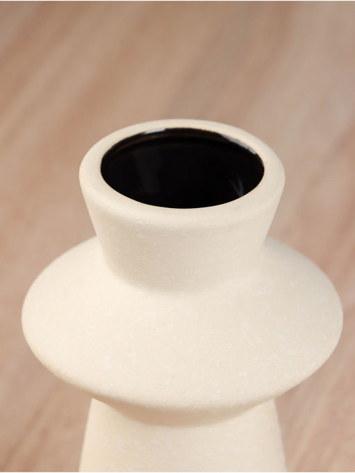 Ваза для цветов «Олвен», d=7 см, 19×9 см, керамика, бежевая