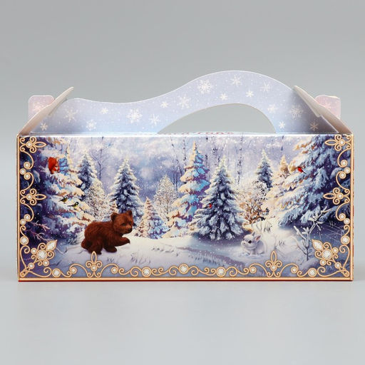 Цена за 2 шт. Коробка подарочная складная «С Новым годом!», 23×10×10 см