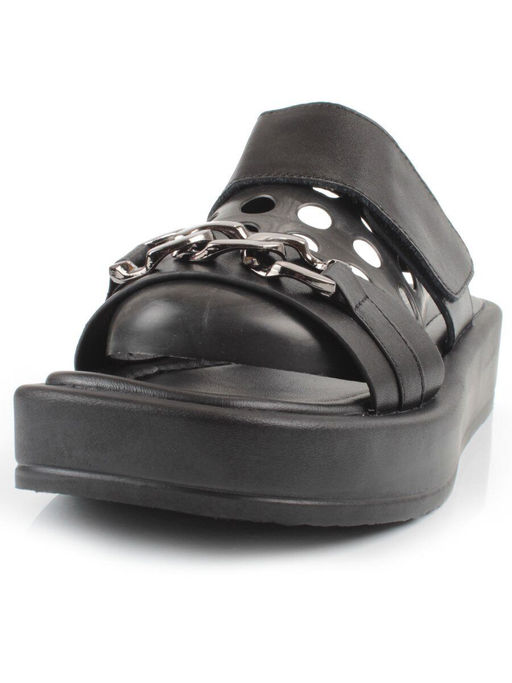 08-PEAG16-2 BLACK Босоножки женские (натуральная кожа) - Фабричный китай фото 7