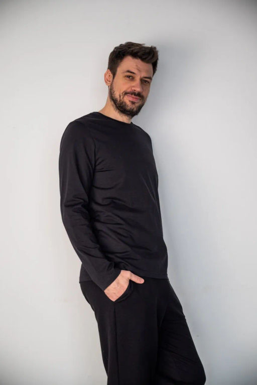 Лонгслив ДЖ 233-1 Черный - T.C.T фото 4