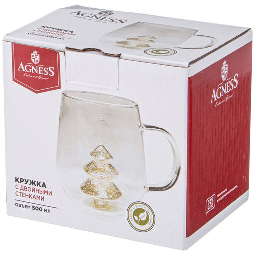 КРУЖКА С ДВОЙНЫМИ СТЕНКАМИ 410 МЛ - Agness фото 3