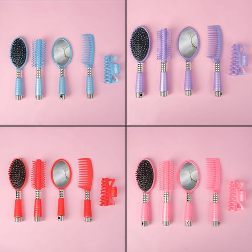 Цена за 2 шт. Набор парикмахерский, 20(±1) см, 5 предметов, МИКС