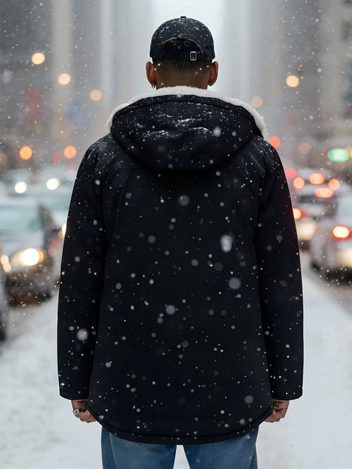 Парка мужская зимняя удлиненная с мехом хаки цвета 8753Ch - Mtforce фото 17