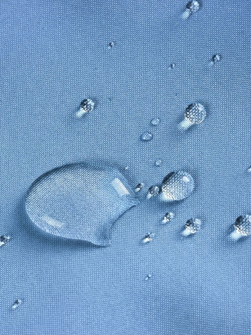 Парка женская софтшелл виндстоппер удлинённая с капюшоном голубого цвета 9614_1Gl