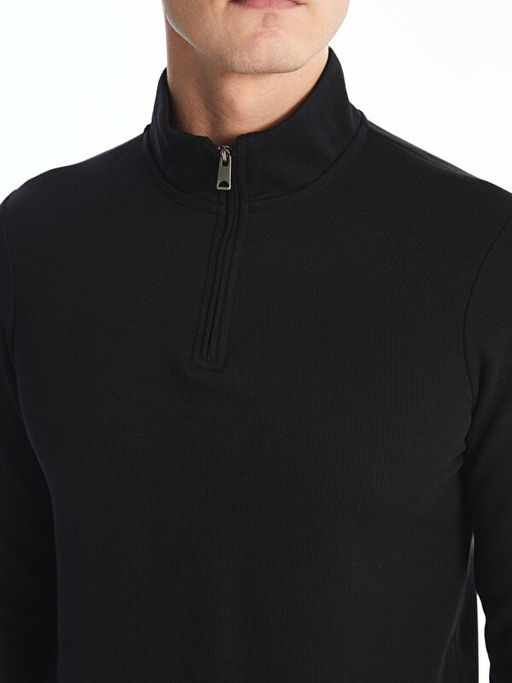 Dik Yaka Erkek Sweatshirt