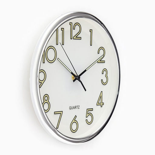 Часы настенные интерьерные "Илони", d-28 см, флуоресцентные