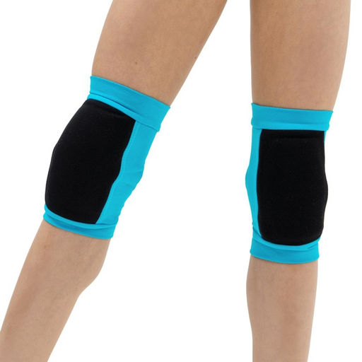 Наколенники для гимнастики и танцев Grace Dance, с уплотнителем, р. XXS, 3-5 лет, цвет бирюза/чёрный  фото 6