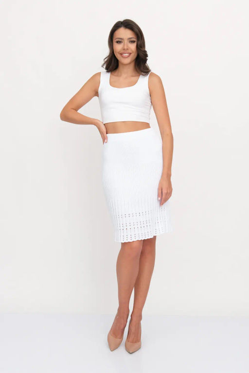 ЗЛАТА Юбка И 014/белый