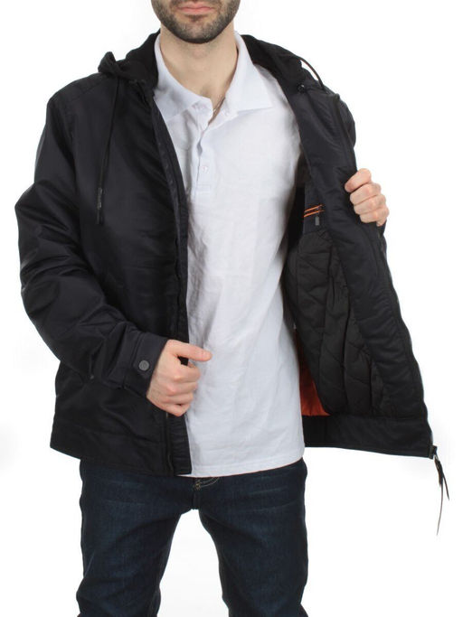 8798 DK. BLUE Куртка мужская демисезонная (100 гр. синтепон) - Fashion фото 9