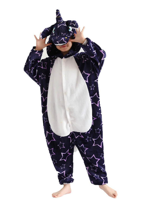 Кигуруми для детей Единорог фиолетовый с крупными звездами - Storyland фото 2