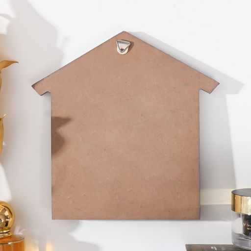 Настенные крючки декоративные Сердце из листьев. Дом, ключница, дерево, 16.5?0.8?16.8 см