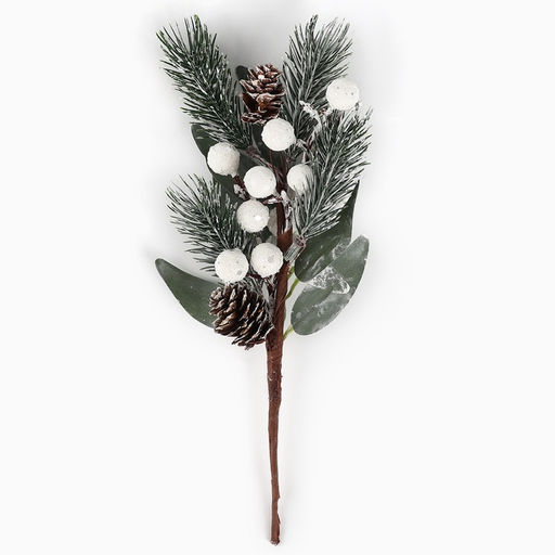 Ветка декоративная новогодняя, 28×12×6 см