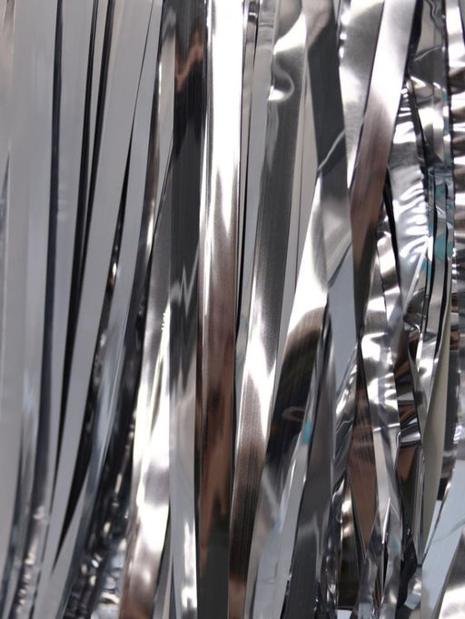 Праздничный занавес, дождик для фотозоны "Rain", silver (100*200 см)