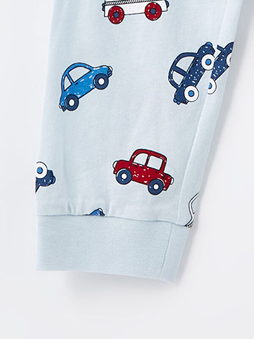 Bisiklet Yaka Uzun Kollu Bask?l? Erkek Bebek Pijama ?st - Waikiki фото 2