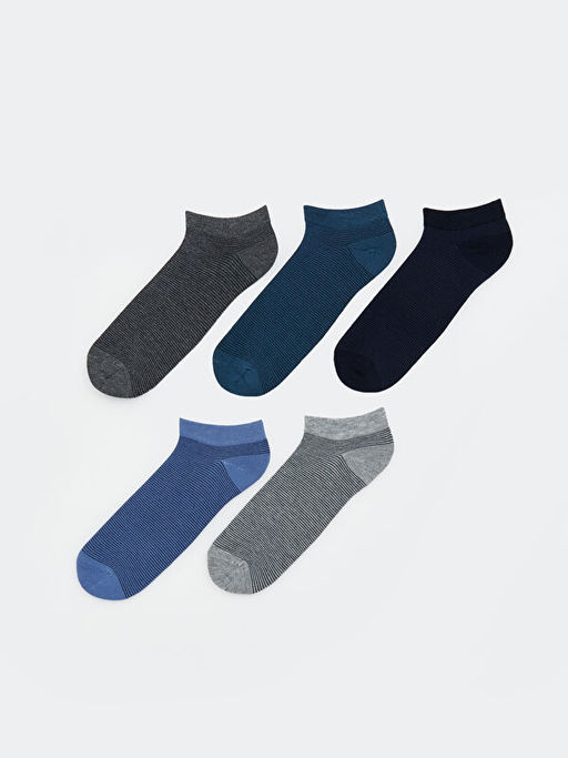 ?izgili Erkek Patik ?orap 5li