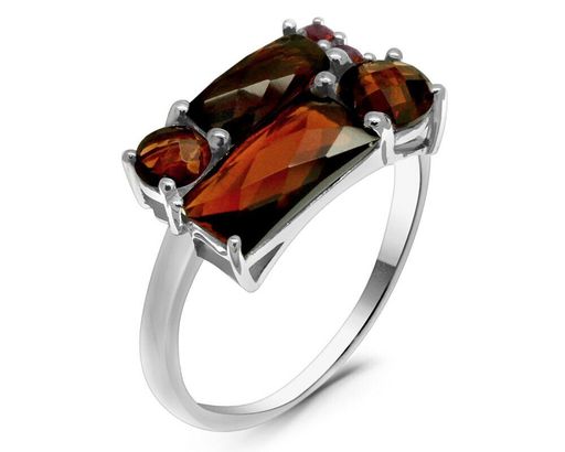 Кольцо из серебра гранат, Мартина