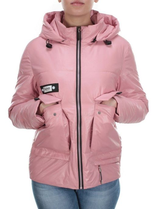 8267 PINK Куртка демисезонная женская BAOFANI (100 гр. синтепон) - Fashion фото 2