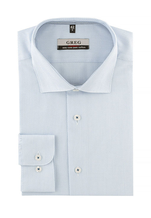 Сорочка мужская длинный рукав GREG 203/131/8124/ZV/1p  фото 2