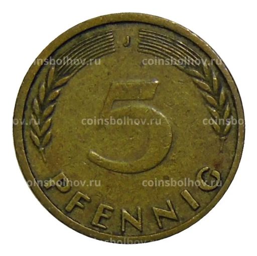 5 пфеннигов 1949 года J Германия