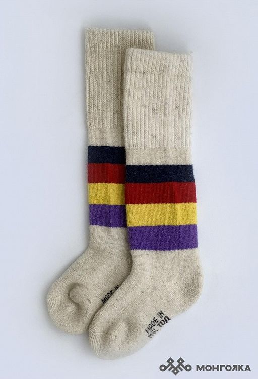 Гольфы детские из 100% монгольской шерсти (арт. 02164) - Mongolka фото 2