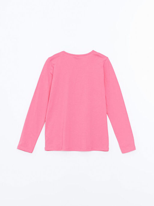 Bisiklet Yaka K?z ?ocuk Ti??rt - Waikiki фото 3