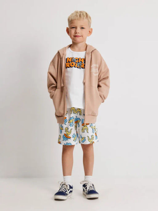 ACOOLA / Набор детский для мальчиков ((1)майка и (2)шорты) Hercules молочный принт фото 7