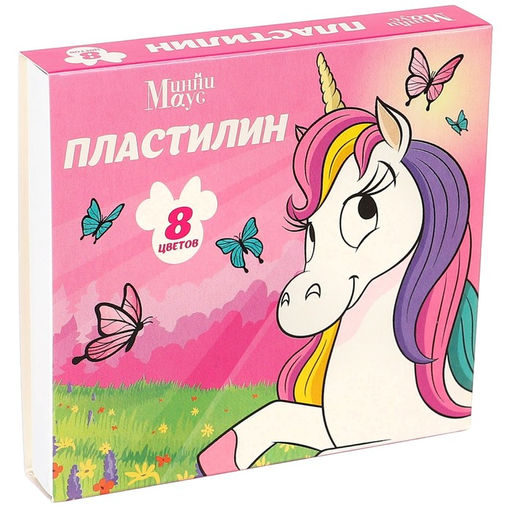Пластилин 8 цветов 120 г Минни и Единорог