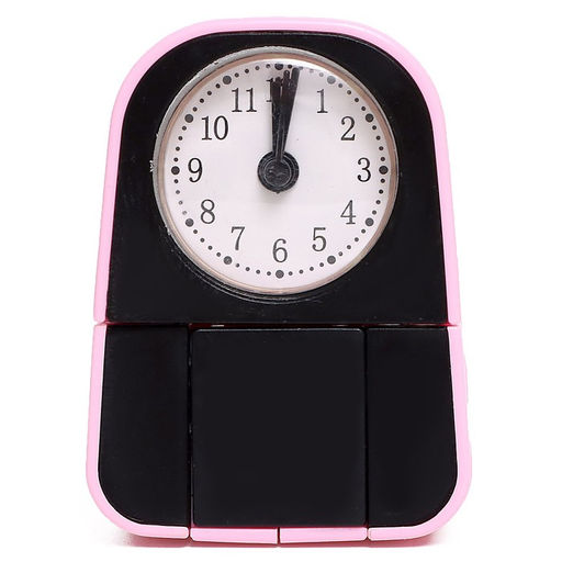 Робот-часы Щенок, трансформируется в будильник, работает от батареек, цвет розовый - IQ BOT фото 6