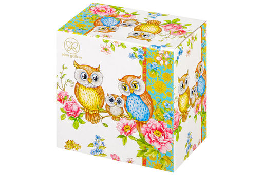 Набор 2 салатников - 13*13*6,5 см 560 мл+10,5*10,5*6 см 260 мл Совушки с плас.крыш. NEW BONE CHINA - Elan gallery фото 26