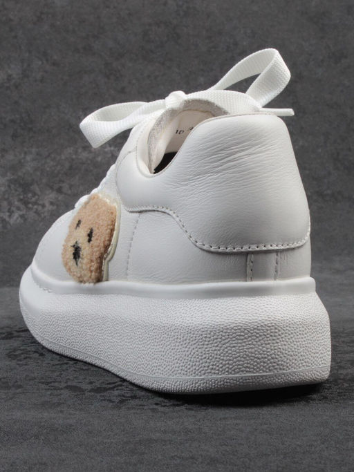 03-X668-1D WHITE Кроссовки женские (натуральная кожа)