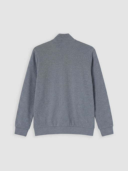 Dik Yaka Erkek Fermuarl? Sweatshirt