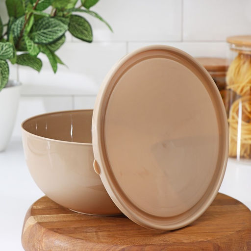 Цена за 2 шт. Салатник с крышкой Plastic Centre Galaxy, 2.5 л, пластик, МИКС