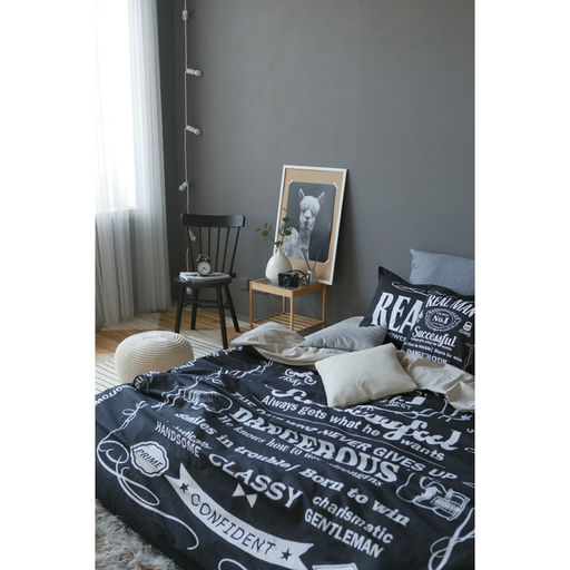 Постельное бельё евро Этель Real Man, ранфорс