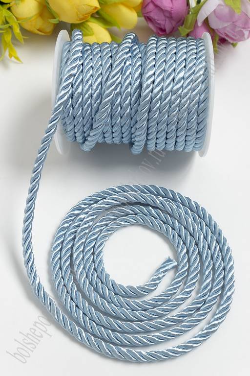 Шнур в бобине 5 мм*10 ярд (SF-3317) светло-голубой №34