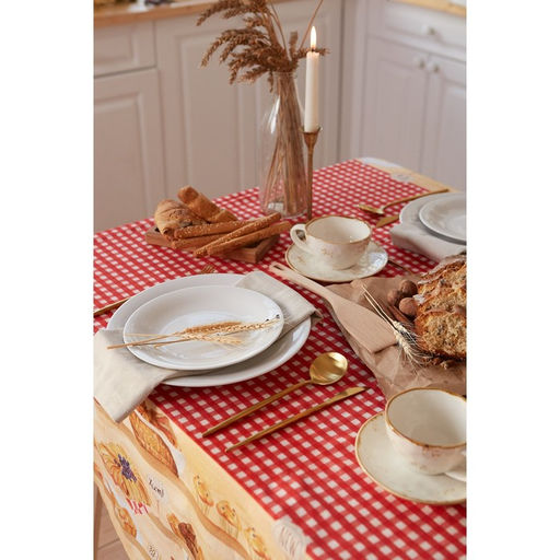 Скатерть Этель Bakery house 180х147 см, 100% хлопок, репс 210 г/м2  фото 3