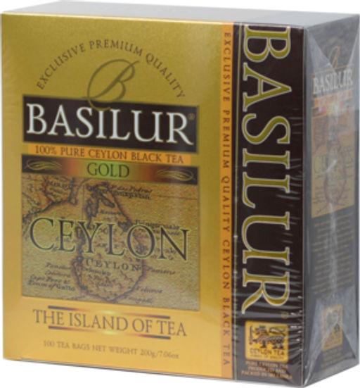 BASILUR. Чайный остров. Gold карт.пачка, 100 пак.